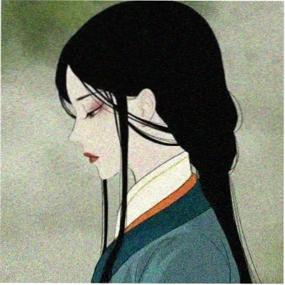读者头像：淡黄格纹方块
